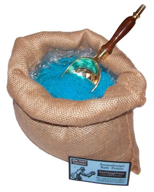 Total Unwind Bath Potion | 7kg Hessian Sack | Luxury Aromatherapy Bath Soak | Made in UK