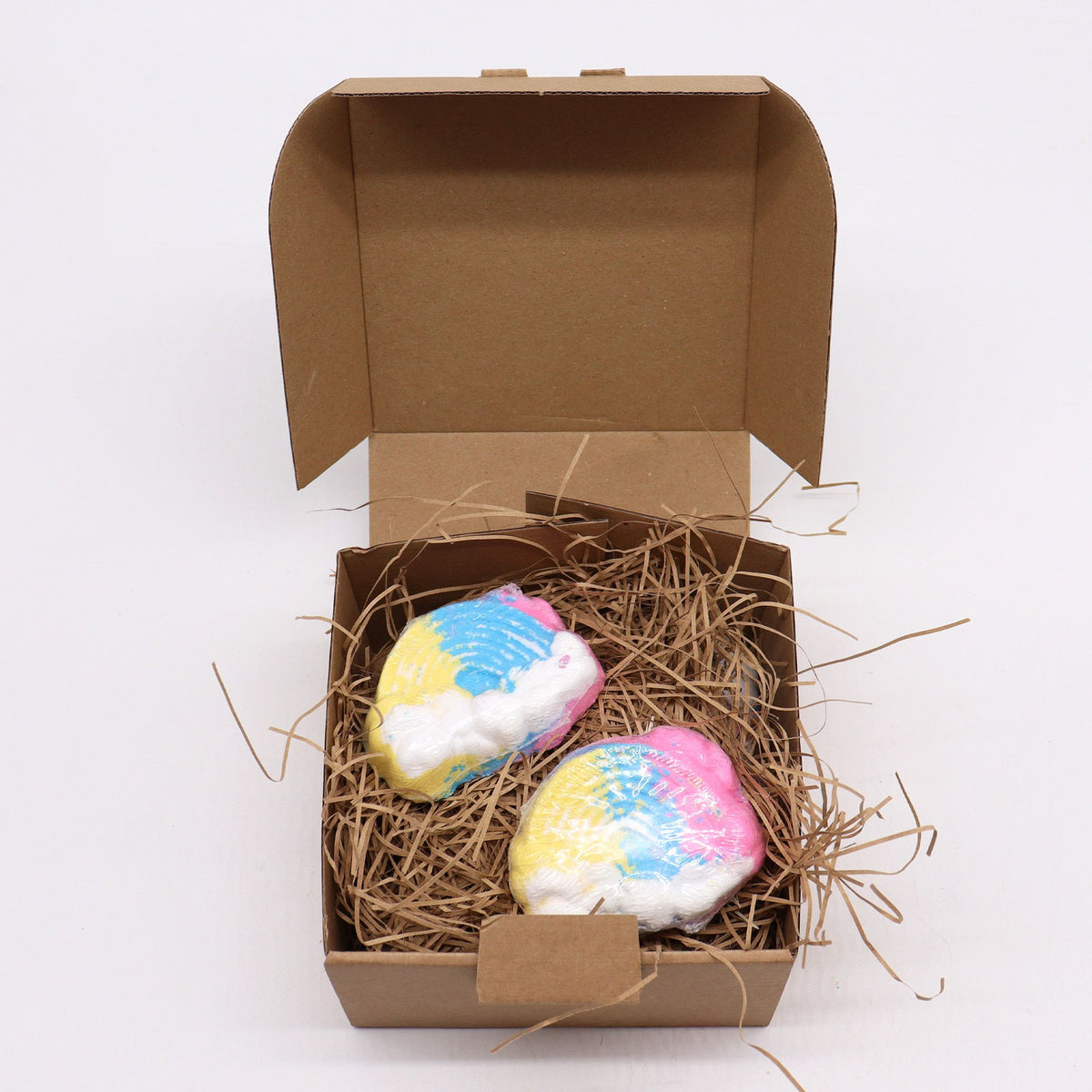 Cloud Bath Bomb | Mango | 95g | Fun Vegan Tropical Bath Gift | Handmade in UK | Stocking Filler