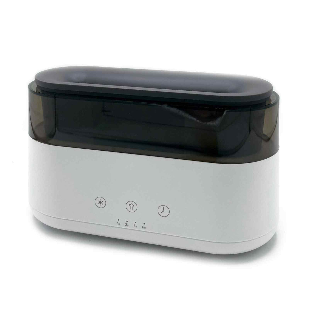 Modern LED Clock Aroma Diffuser | USB-C | Flame Effect | Home Wellness Gift