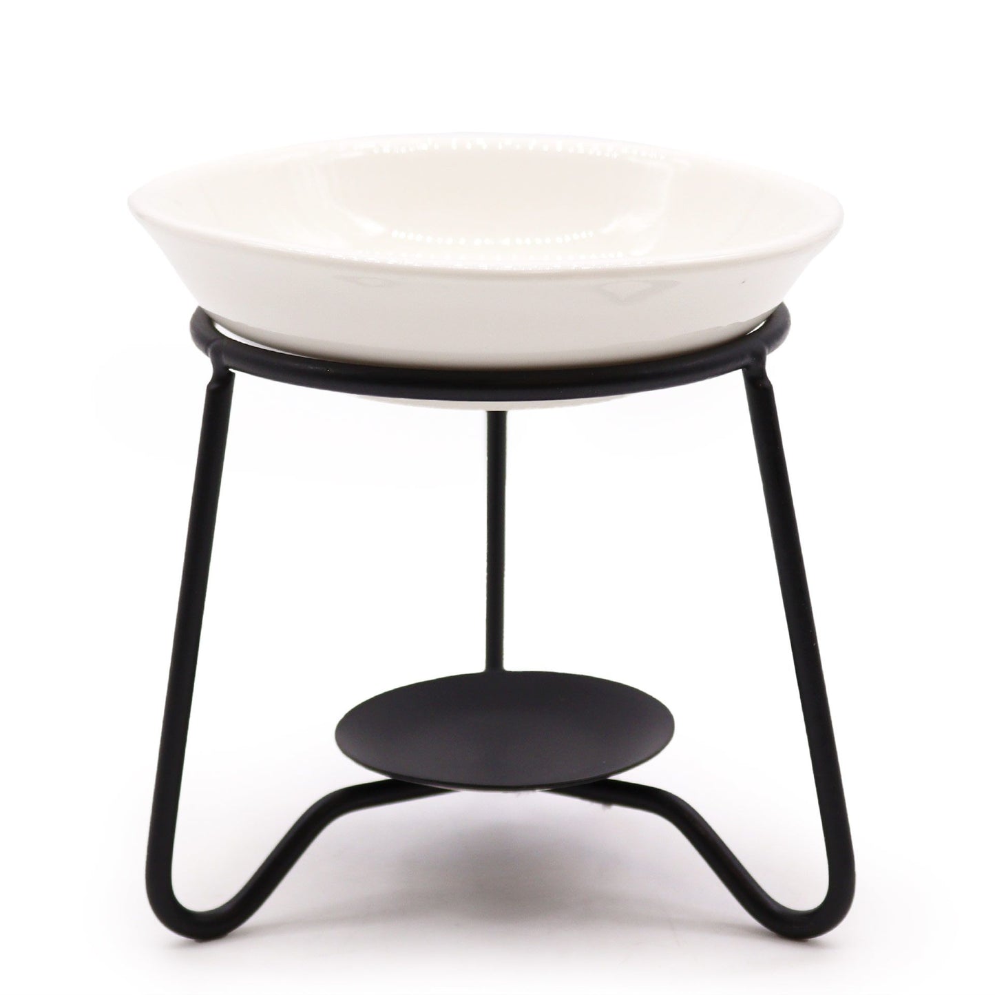 Ceramic & Metal Simple Oil Burner | Minimalist Wax Melt & Essential Oil Burner