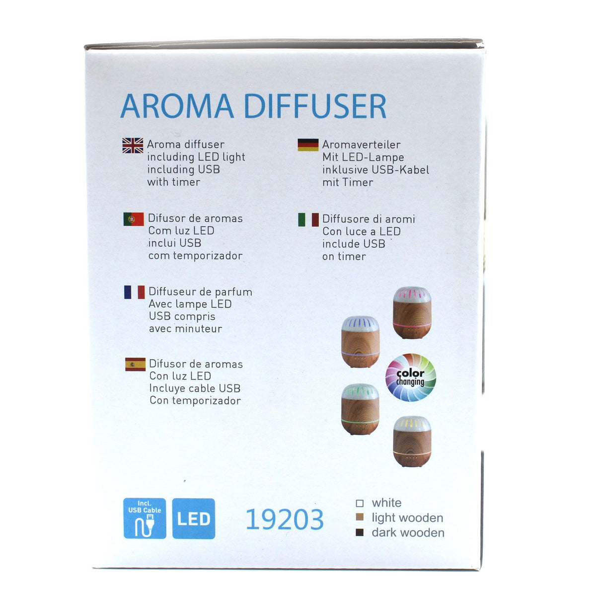 Copenhagen Aroma Atomiser | USB | Colour Change | Timer | Aromatherapy Home Gift