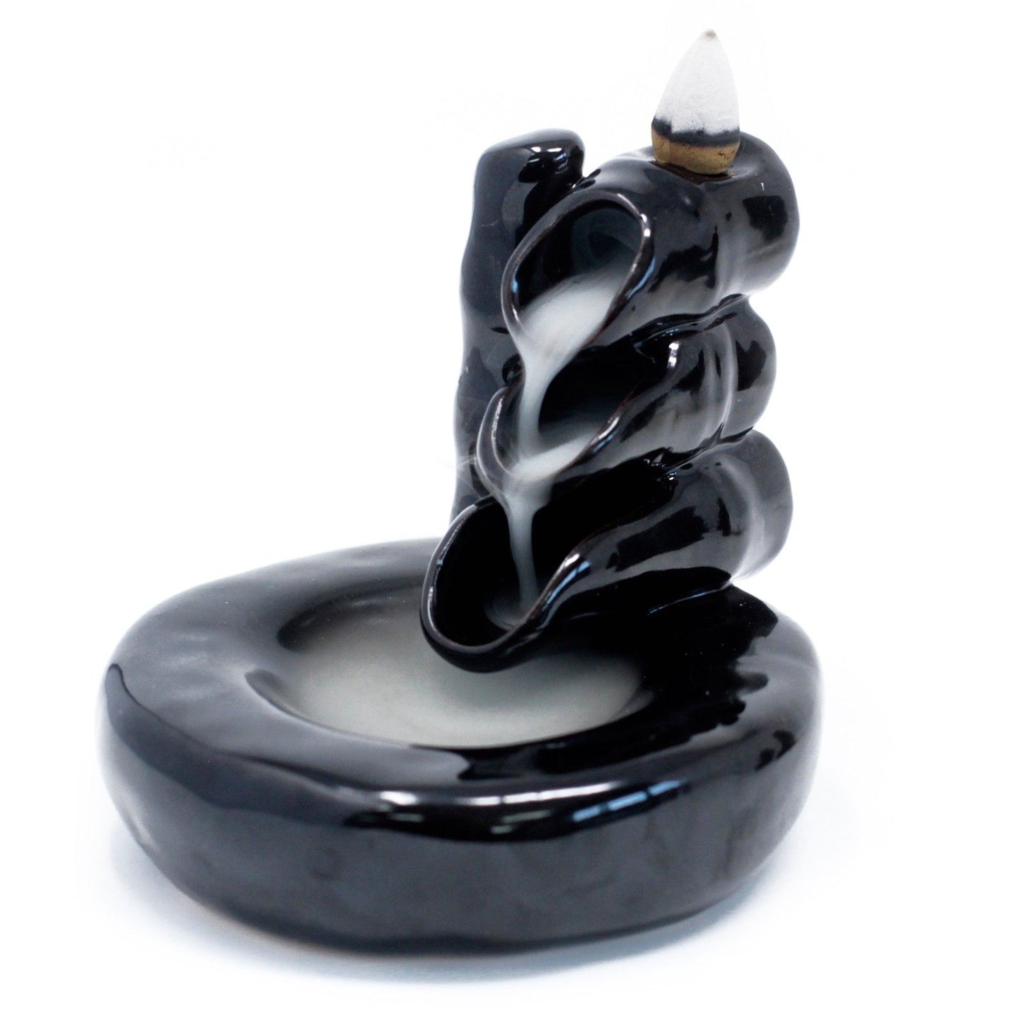 Bamboo & Pool Backflow Incense Burner | Zen Home Décor Gift
