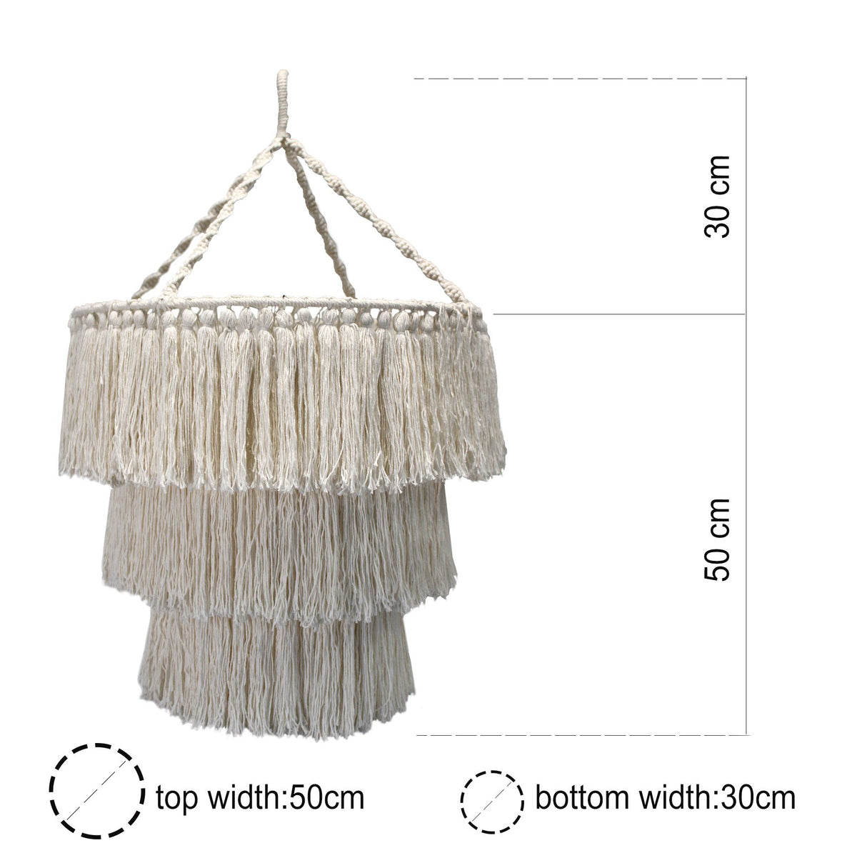 Black Macrame Soft Chandelier | Hand-Woven | Boho Pendant Light | Bohemian Home Decor