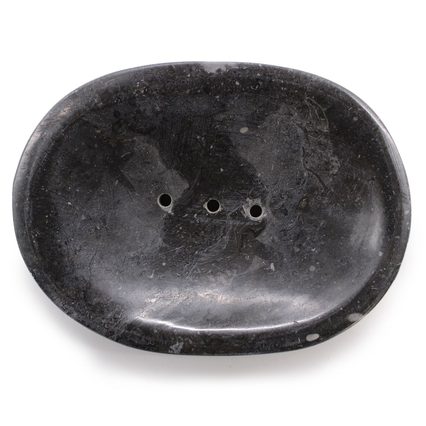 Classic Oval Black Marble Soap Dish | Natural Stone | Luxury Bathroom Accessory | Artisan Home Gift