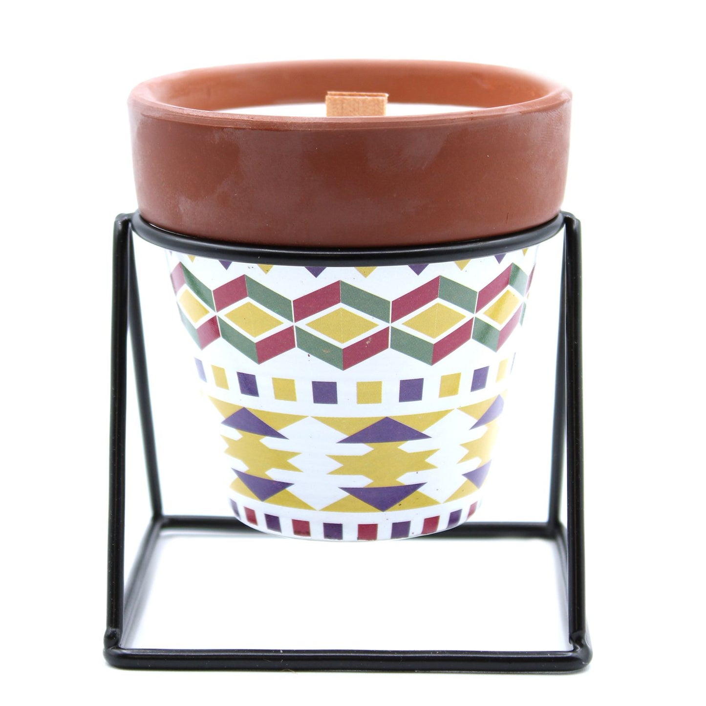 Geranium Herb Garden Candle | Wooden Wick Home Fragrance Gift