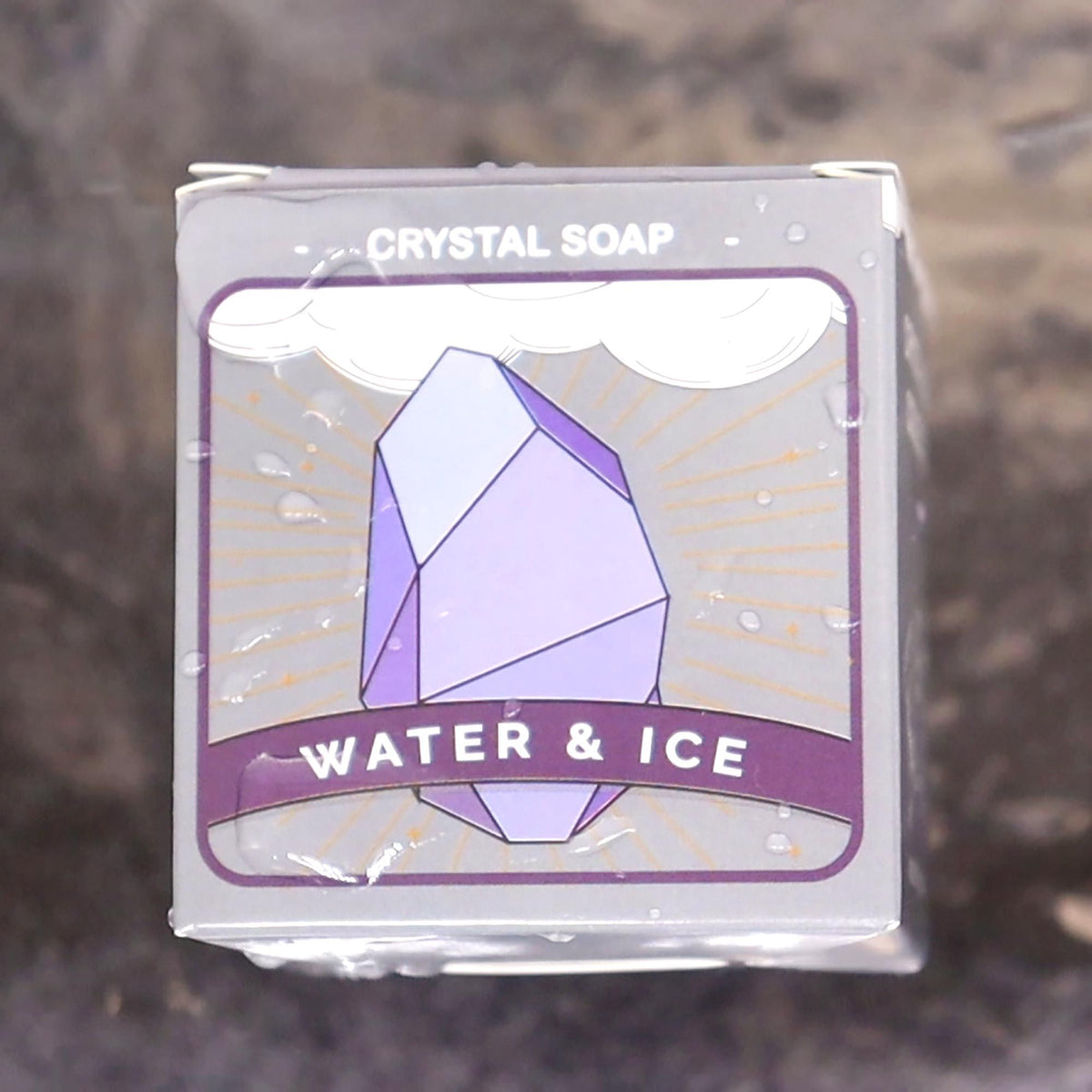 Crystal Elemental Soap | Water | Gemstone Inside | Natural Handcrafted Soap | Gift for Her