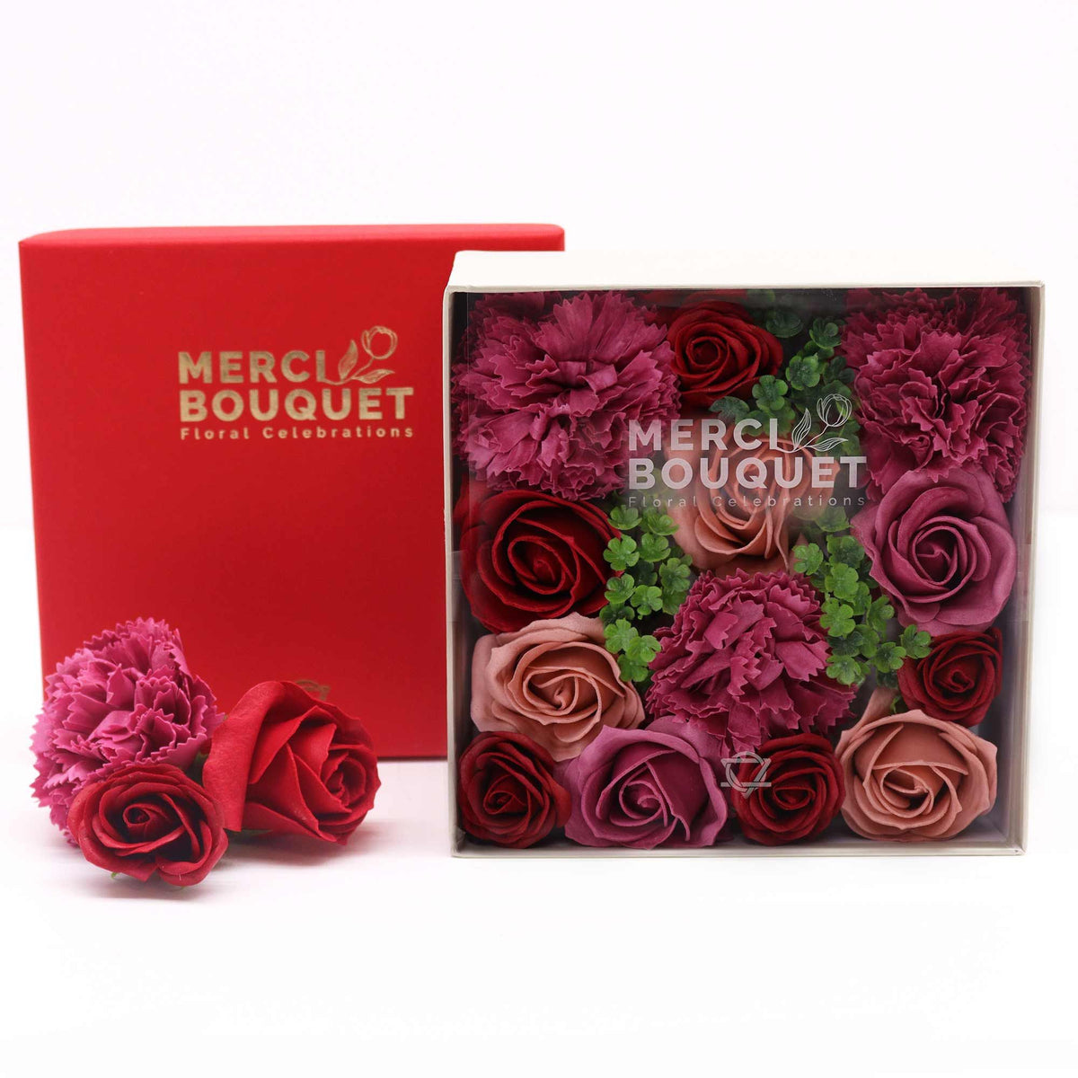 Vintage Roses Square Gift Box | Luxury Floral Gift | Birthday & Anniversary Gift for Her
