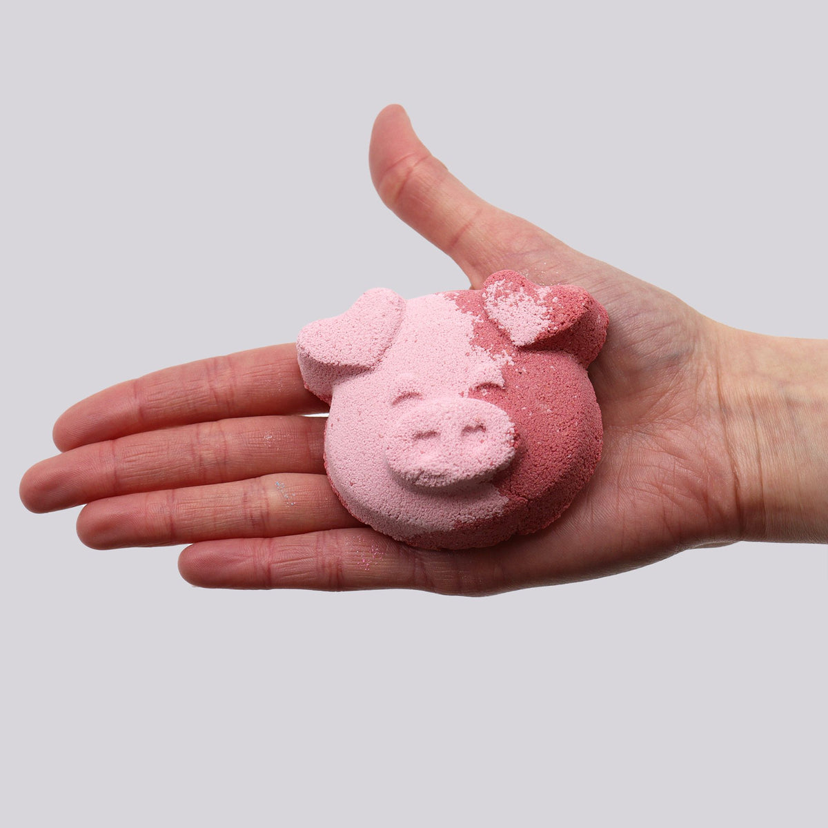 Pig Bath Bomb | Vanilla Cupcake | 70g | Fun Vegan Kids Bath Gift | Handmade in UK | Stocking Filler