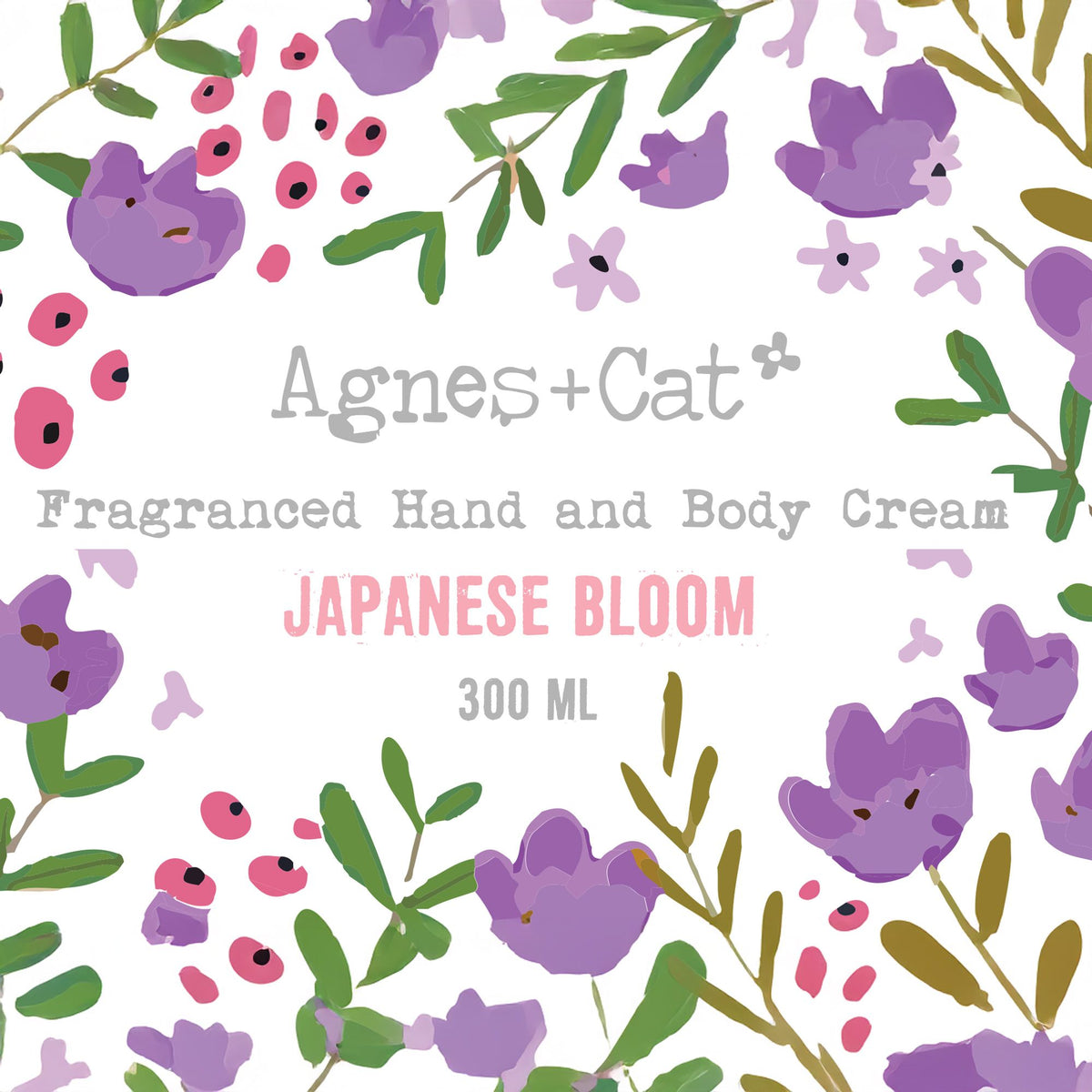 Agnes + Cat Japanese Bloom Hand & Body Cream | Floral Moisturiser | Made in Sheffield