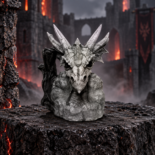 Dragon Skull Backflow Incense Burner | Gothic Halloween Home Décor