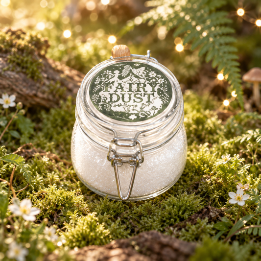 Agnes & Cat Sea Salt & Moss Fairy Dust Bath Powder | 500g | Vegan Luxury Coastal Bath Gift