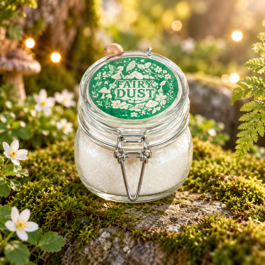 Agnes & Cat Rhubarb Fairy Dust Bath Powder | 500g | Vegan Luxury Fruity Bath Gift