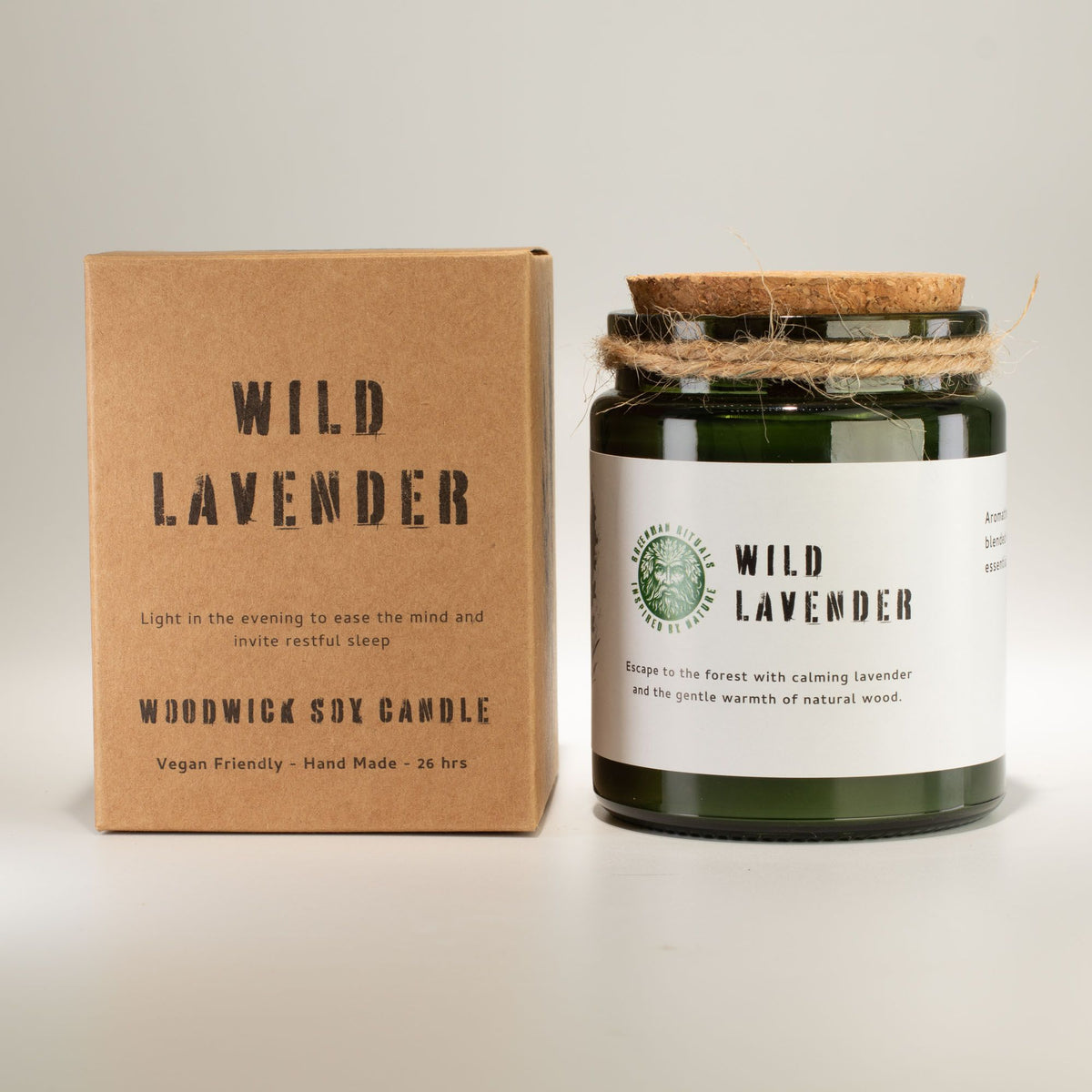 Wild Lavender Woodwick Soy Candle | Sage & Mintwood Calming Home Fragrance Gift