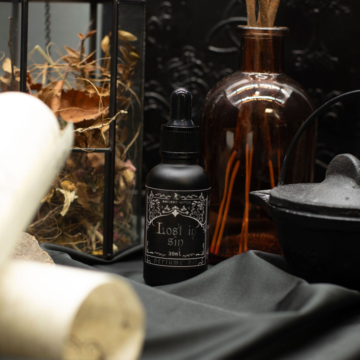 Ancient Witch Lost in Sin Perfume Oil | Musky Sensual Fragrance | Amber & Calm