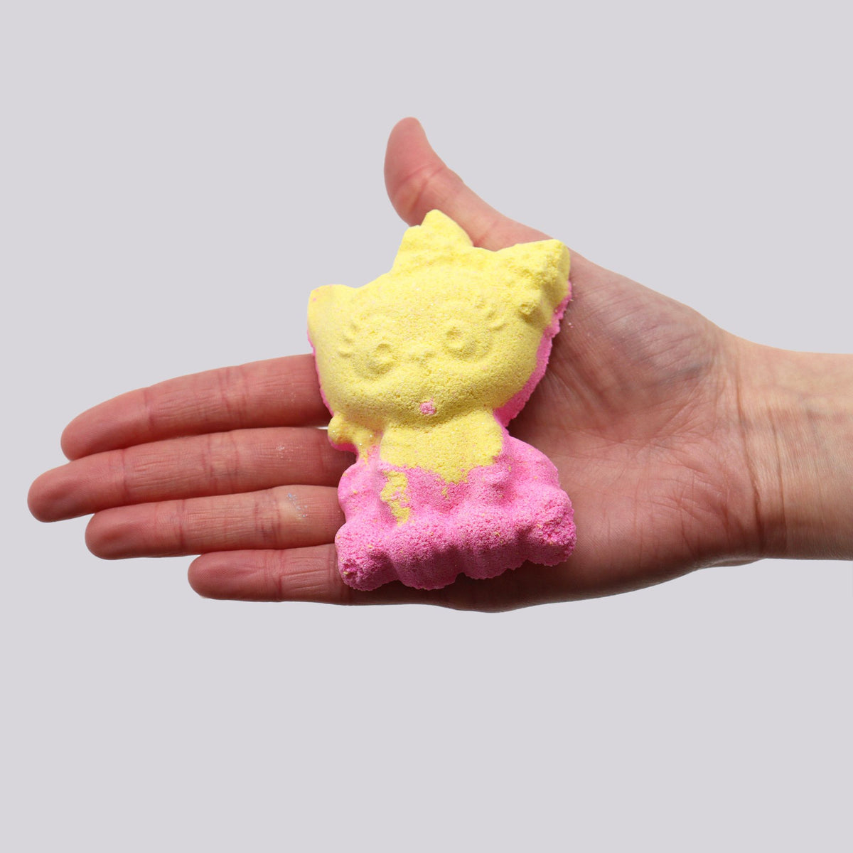 Cat Bath Bomb | Banana | 80g | Fun Vegan Gift for Cat Lovers | Handmade in UK | Stocking Filler