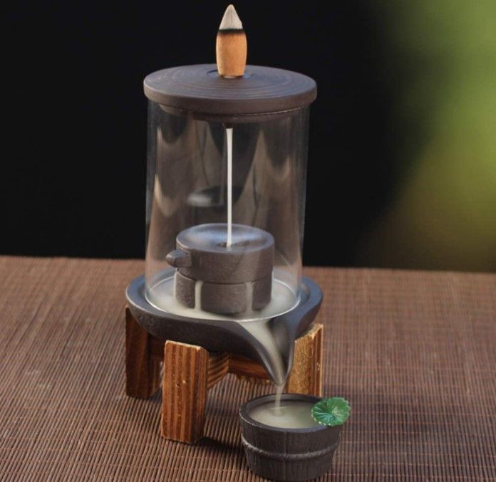Teahouse Waterfall Backflow Incense Burner | Zen Home Décor Gift