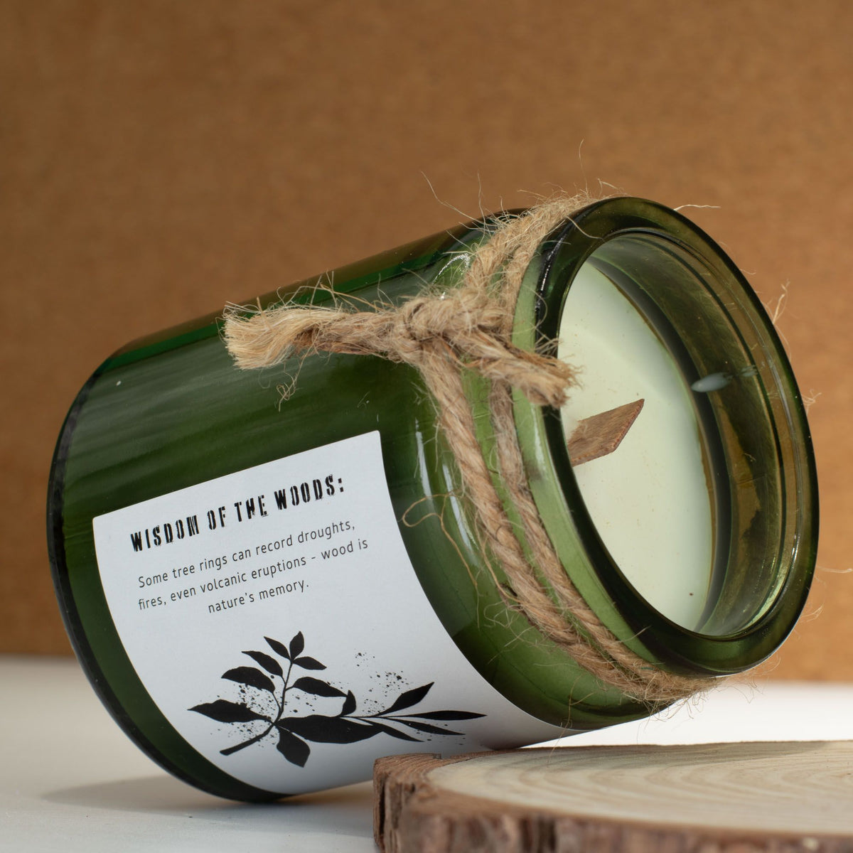 Sage & Mintwood Woodwick Soy Candle | Fresh Herbal Home Fragrance Gift