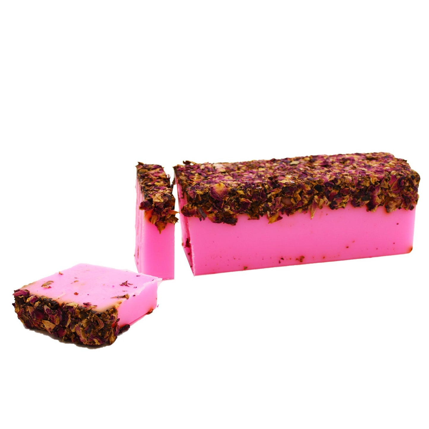 Rose & Rose Petal Artisan Soap Bars | Pack of 13 | Handmade Vegan Soap | Luxury Bathroom Gift