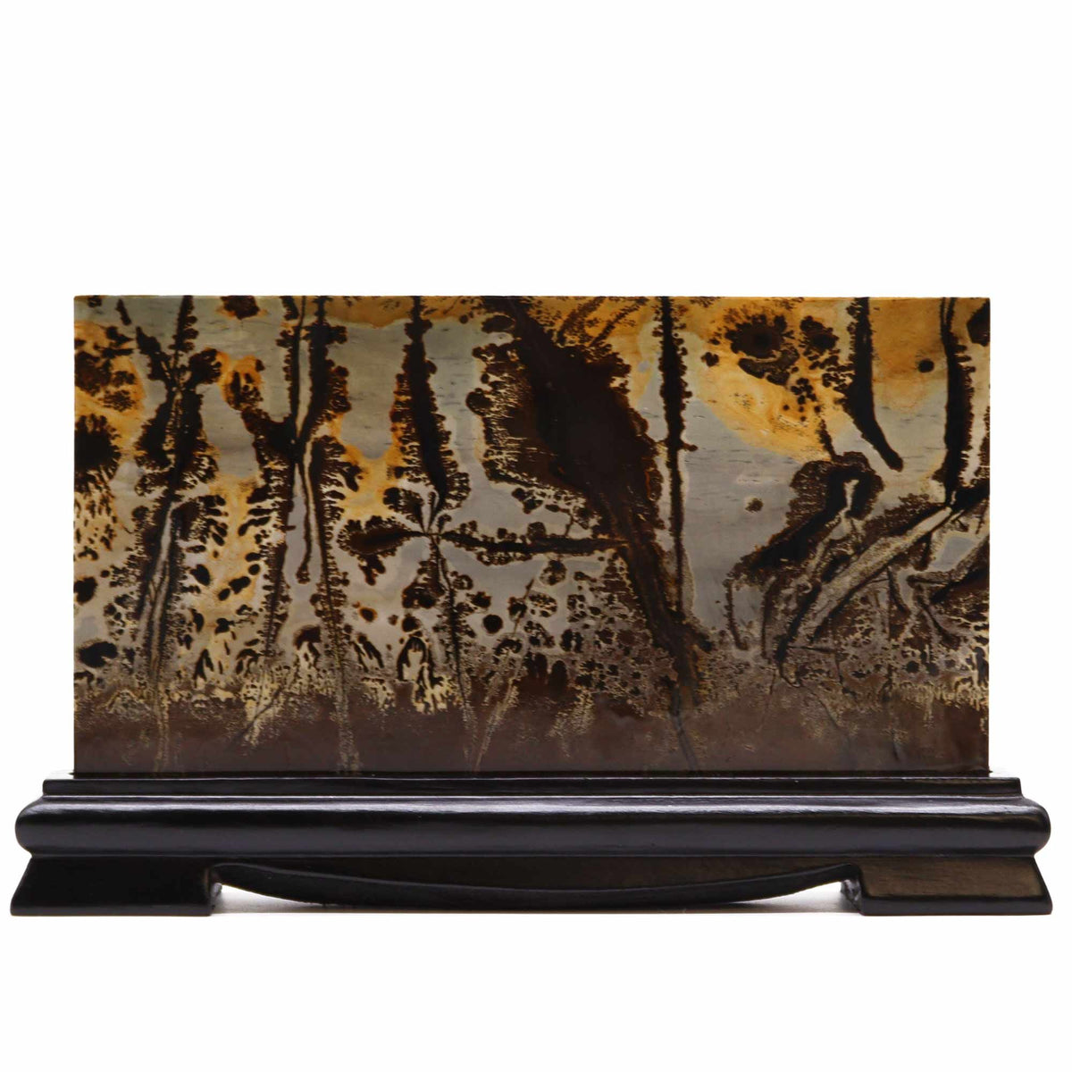 Guohua Picture Stone | Large Landscape | Natural Dendrite Stone | 150×250mm