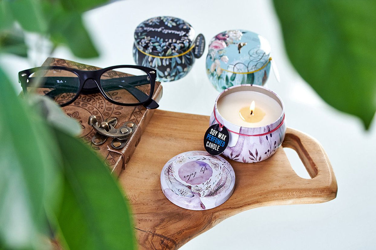 Art Tin Candle - Sea Life - Raspberry