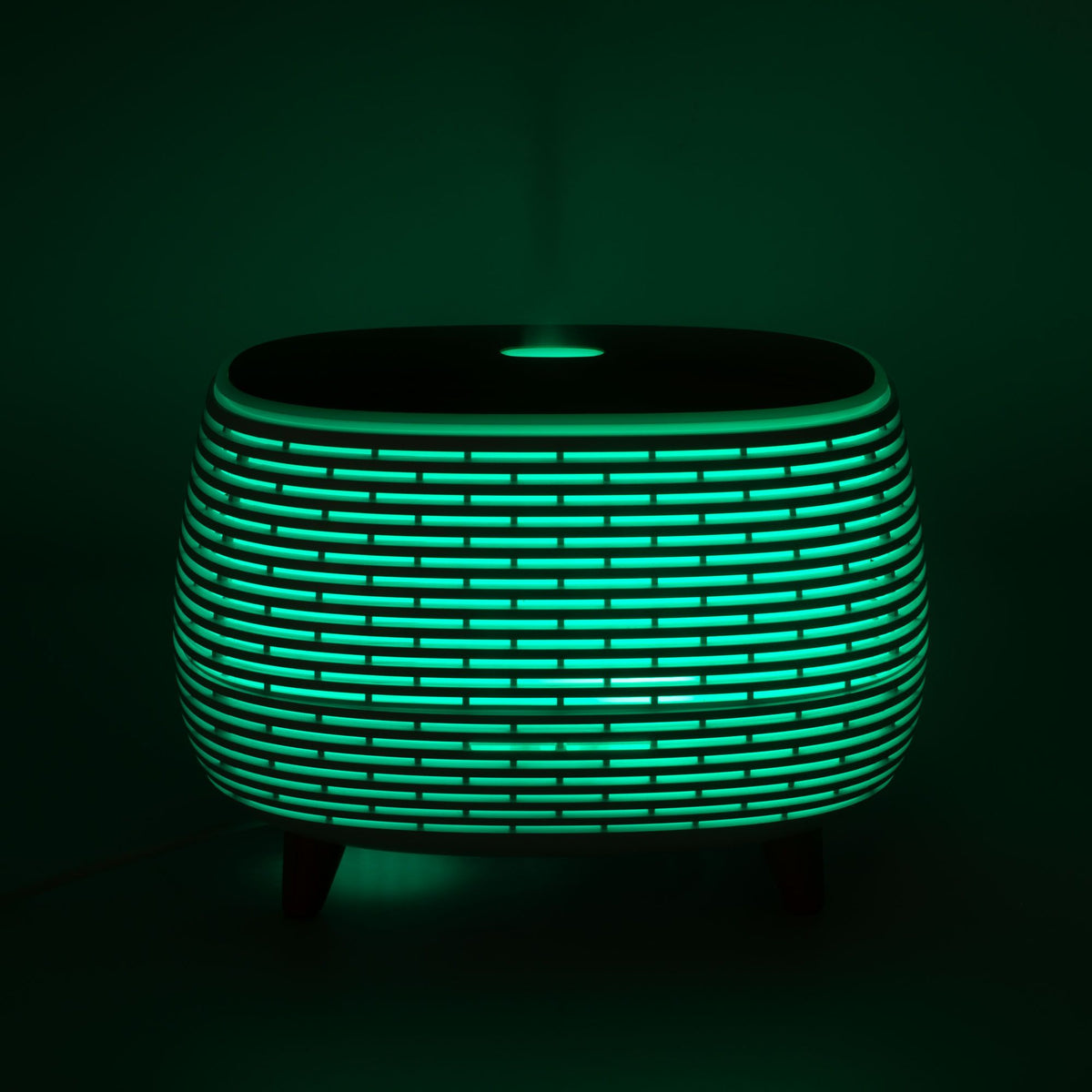 Ribbed Aroma Diffuser with Colour-Changing Light | 400ml Ultrasonic | Remote Control | Aromatherapy Home Gift
