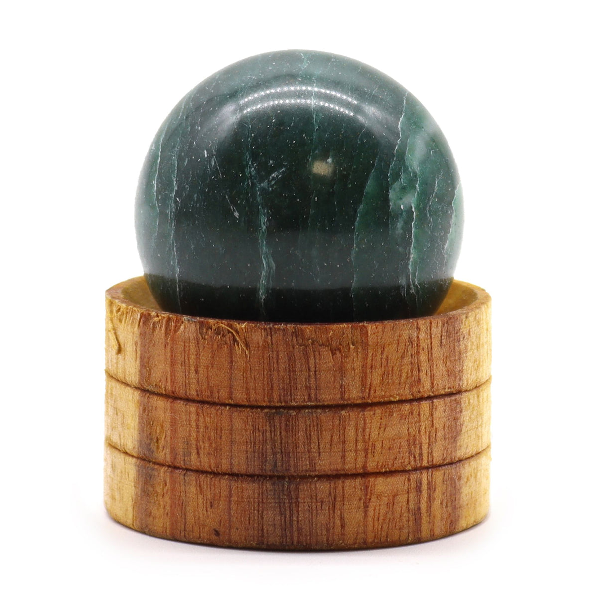 Indian Jade Crystal Sphere | 40mm | With Stand | Healing Crystal Gift