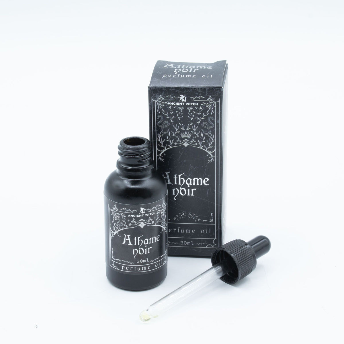 Ancient Witch Athame Noir Perfume Oil | Cool Aromatic Dark Fragrance | Amber & Calm