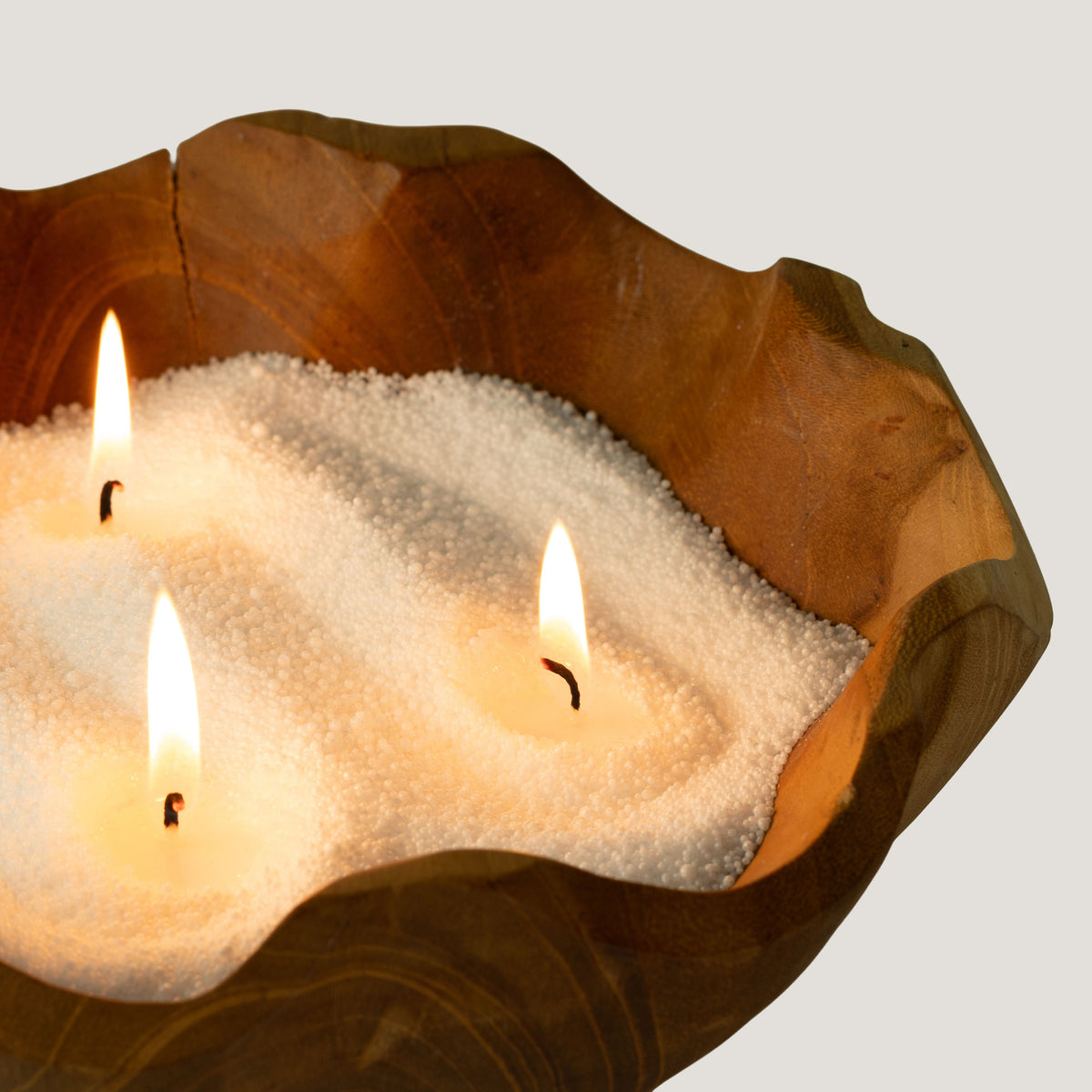 White Unfragranced Candle Sand | 300g | 60hr Burn | Made in England | Layering & Dining