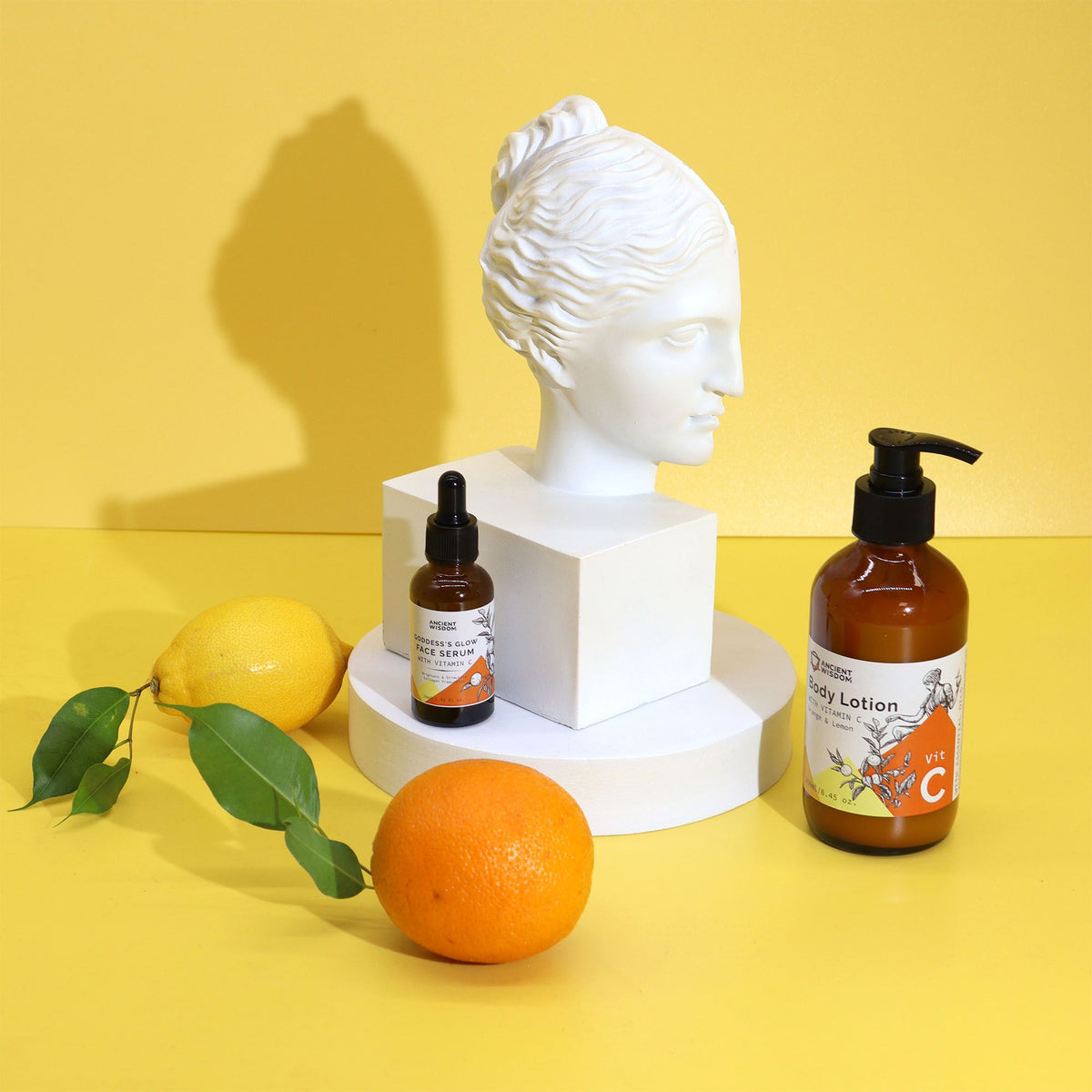 Goddess's Glow Vitamin C Face Serum | Brightening & Hydrating | 30ml | Amber & Calm