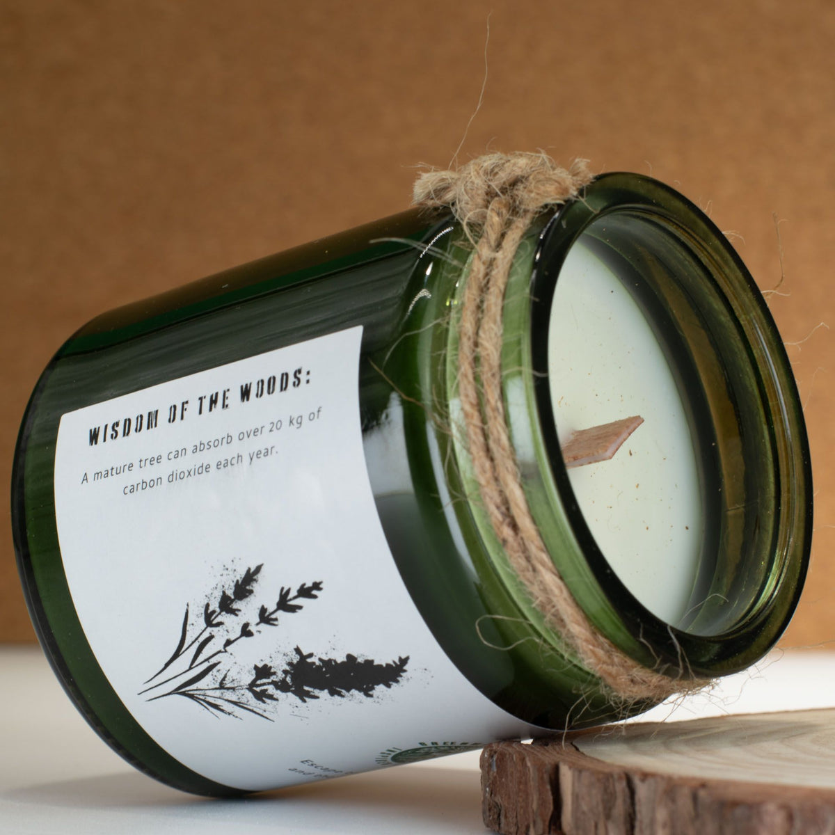 Wild Lavender Woodwick Soy Candle | Sage & Mintwood Calming Home Fragrance Gift