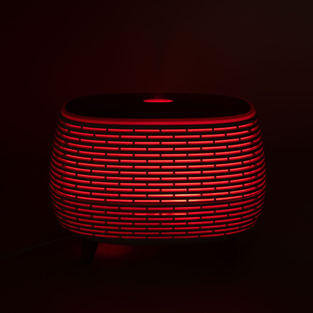 Ribbed Aroma Diffuser with Colour-Changing Light | 400ml Ultrasonic | Remote Control | Aromatherapy Home Gift