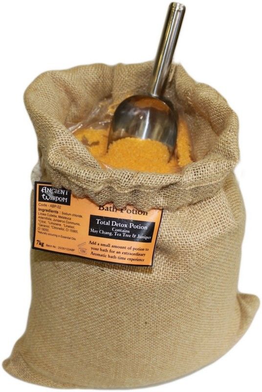Total Detox Bath Potion | 7kg Hessian Sack | Luxury Aromatherapy Bath Soak | Made in UK