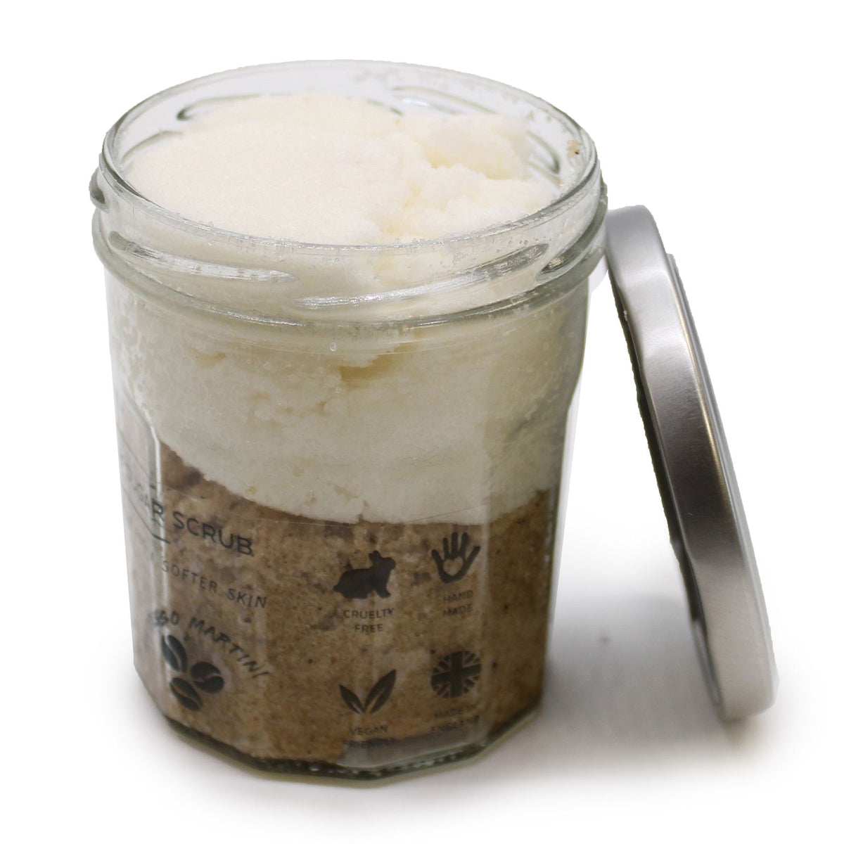 Espresso Martini Fragranced Sugar Body Scrub | 300g | Vegan Exfoliating Coffee Skin Gift | Plastic Free