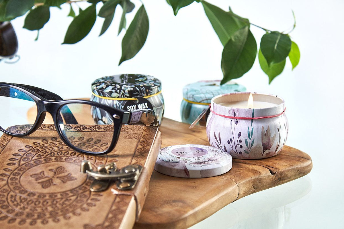 Art Tin Candle - Sea Life - Raspberry