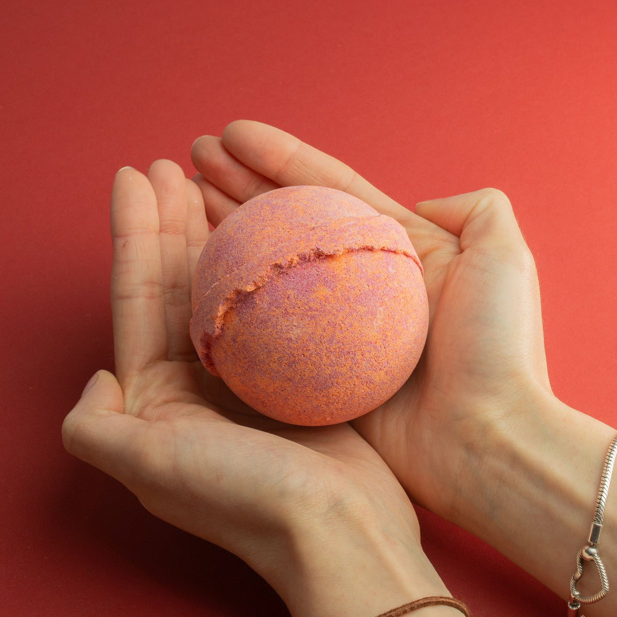 Crystal Bath Bomb | Fire Element | Real Gemstone Inside | Handmade in the UK | Gift for Her