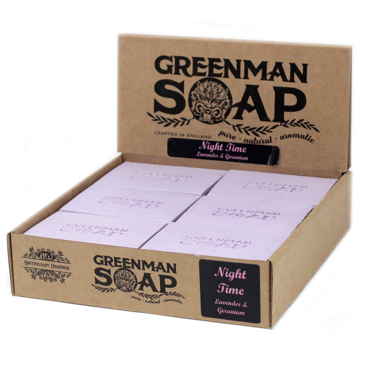 Lavender & Geranium Handmade Soap Slice 100g | Natural Botanical | SLS Free Wellness Gift