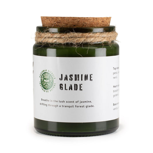 Jasmine Glade Woodwick Soy Candle | Sage & Mintwood Floral Home Fragrance Gift