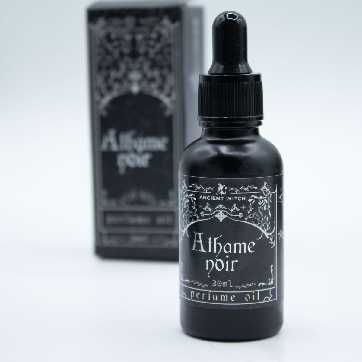 Ancient Witch Athame Noir Perfume Oil | Cool Aromatic Dark Fragrance | Amber & Calm