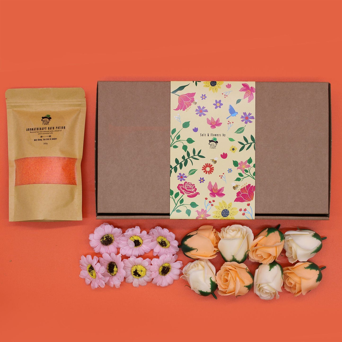 Total Detox Salt Soak Gift Set | May Chang, Tea Tree & Juniper | Luxury Cleansing Bath Gift