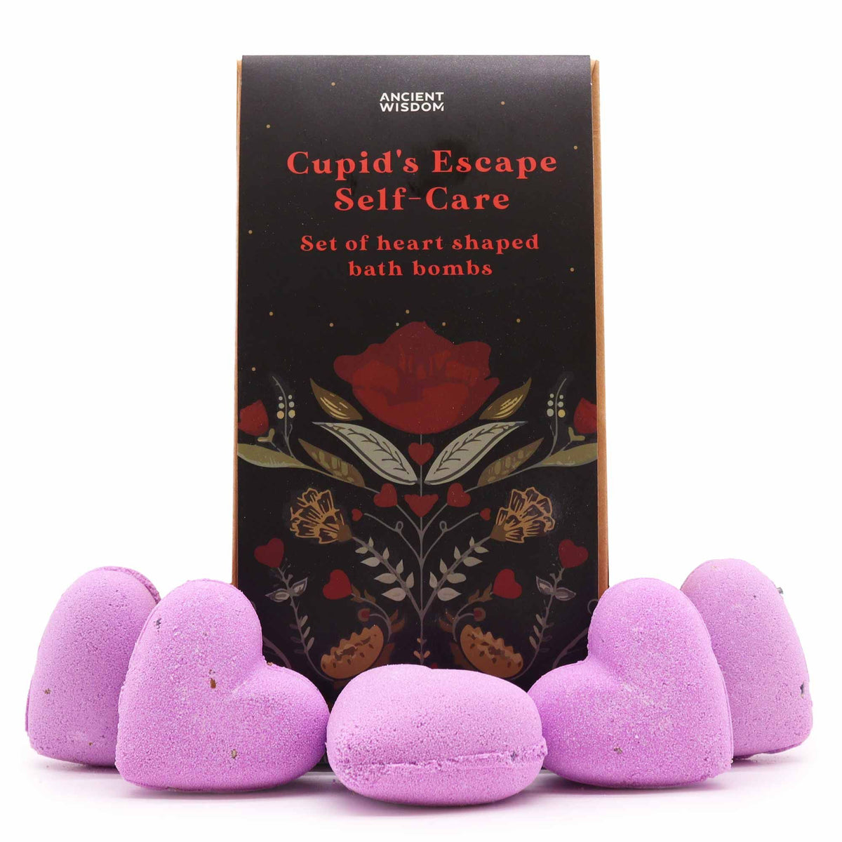 Cupid's Escape Self Care Bath Heart Gift Set | Romantic Valentine's Gift | Luxury Pamper Set
