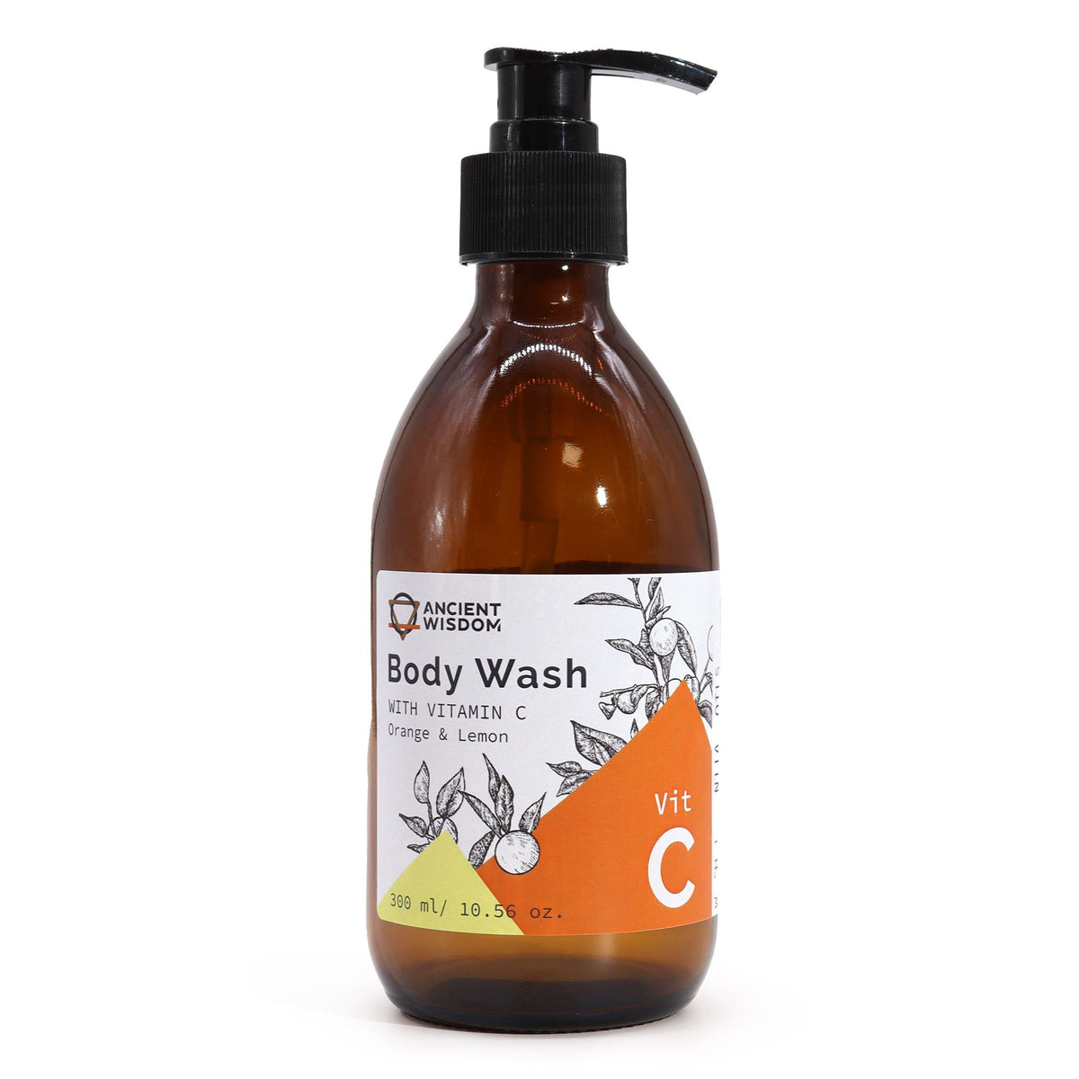 Vitamin C Aromatherapy Body Wash | Orange & Lemon | 300ml | Amber & Calm