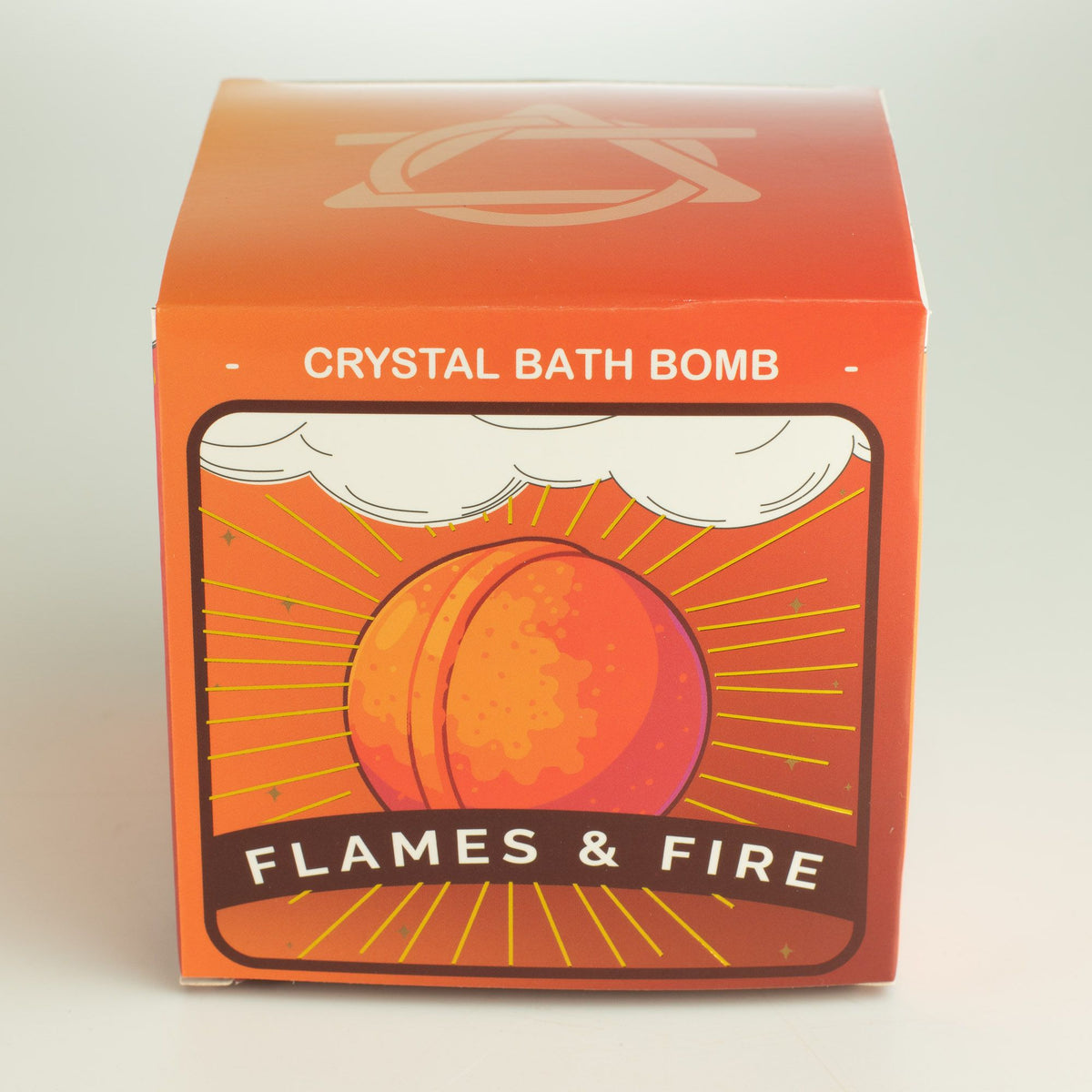 Crystal Bath Bomb | Fire Element | Real Gemstone Inside | Handmade in the UK | Gift for Her