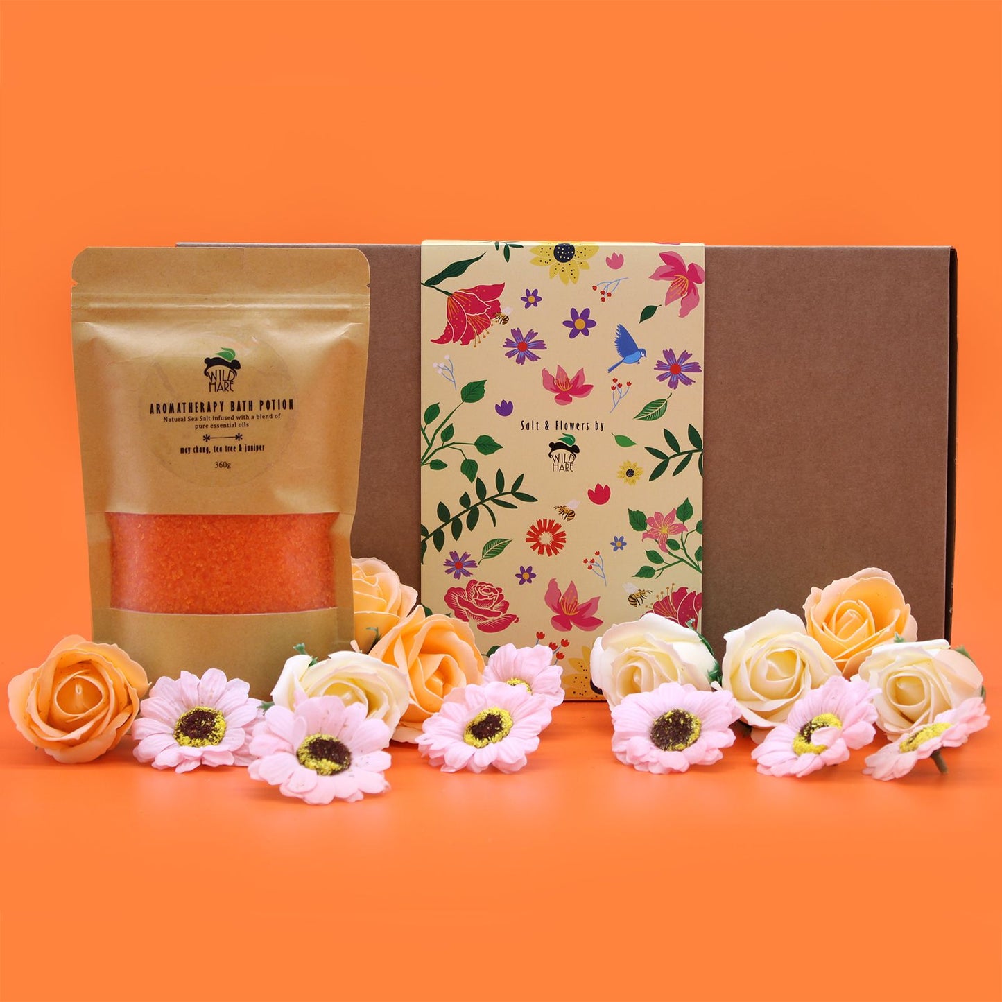 Total Detox Salt Soak Gift Set | May Chang, Tea Tree & Juniper | Luxury Cleansing Bath Gift