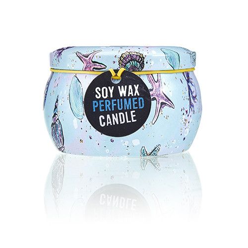 Art Tin Candle - Sea Life - Raspberry