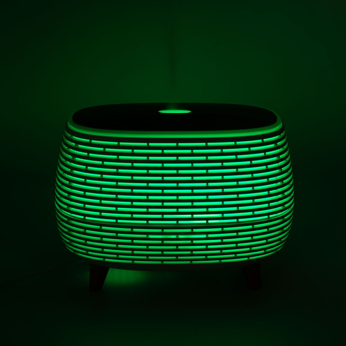Ribbed Aroma Diffuser with Colour-Changing Light | 400ml Ultrasonic | Remote Control | Aromatherapy Home Gift