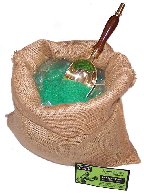PMT Bath Potion | 7kg Hessian Sack | Soothing Aromatherapy Bath Soak | Made in UK