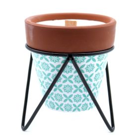 Rosemary Herb Garden Candle | Wooden Wick Home Fragrance Gift