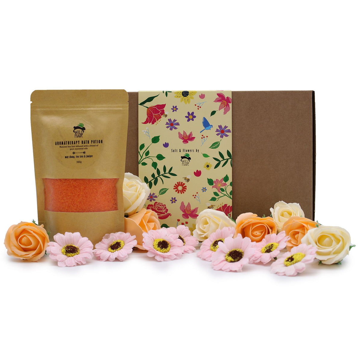 Total Detox Salt Soak Gift Set | May Chang, Tea Tree & Juniper | Luxury Cleansing Bath Gift