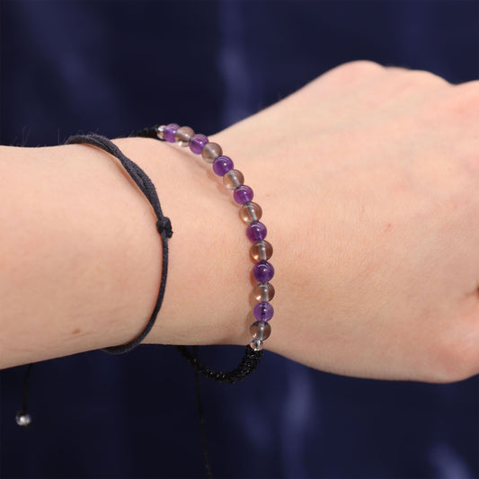 Capricorn Zodiac Crystal Candle with Gemstone Bracelet | Star Sign Gift for Her