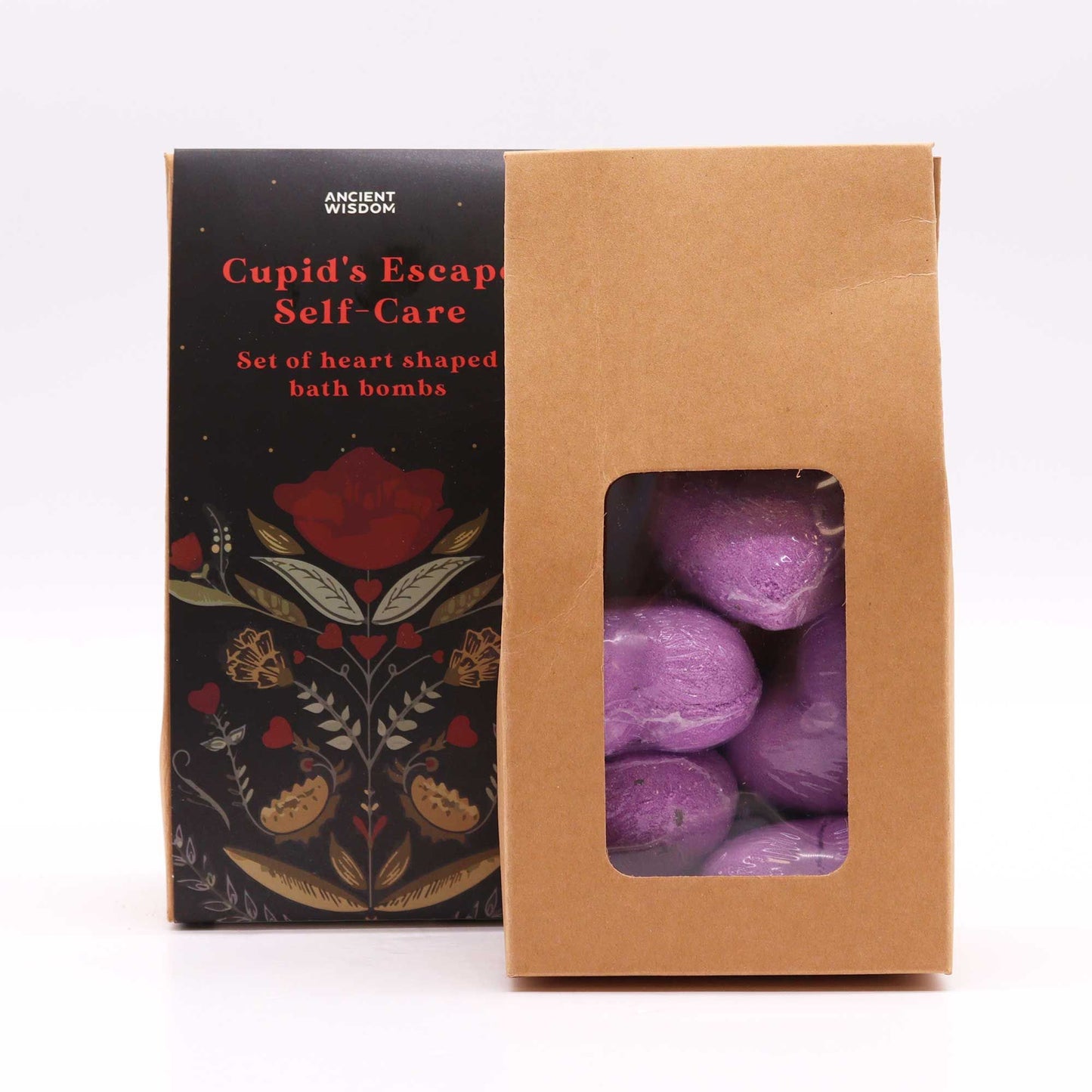Cupid's Escape Self Care Bath Heart Gift Set | Romantic Valentine's Gift | Luxury Pamper Set